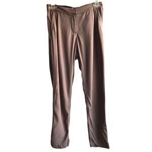 Bridge & Burn Market Straight Leg Pants Size S Taupe Tencel Linen Workwear